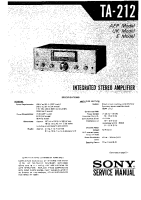 Sony TA-212 - Service Manual 
